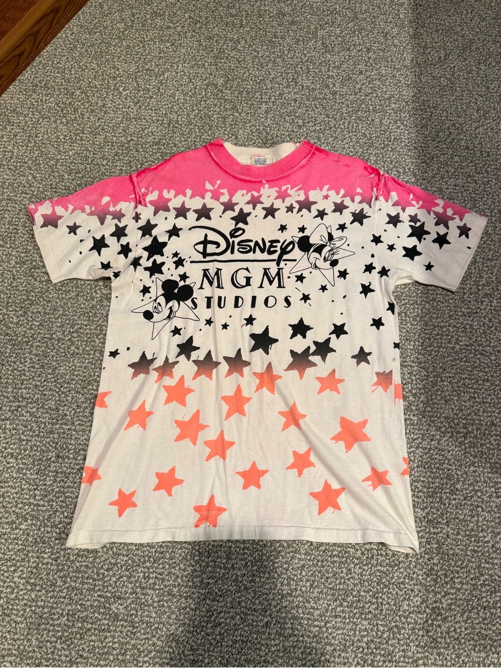 Vintage Disney MGM Studios Mickey Minnie Stars AOP Shirt